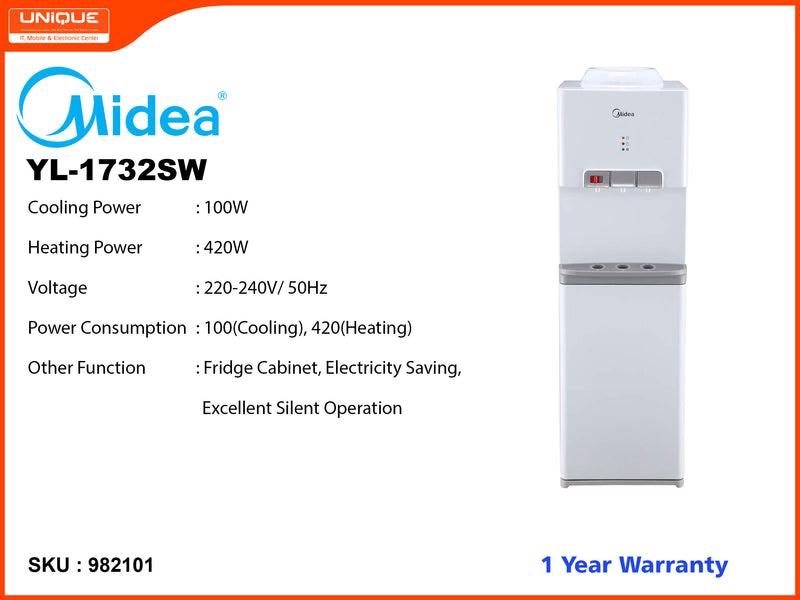 Midea YL-1732SW Normal, Hot, Cold Water Dispenser