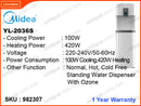 Midea YL-2036S Normal, Hot, Cold Free Standing Water Dispenser (With Ozone)