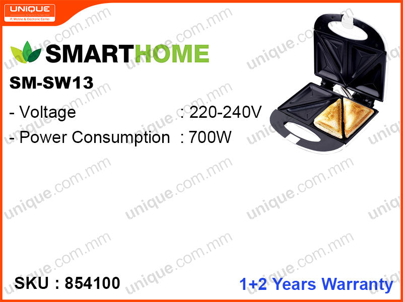 SMARTHOME SM-SW13 700W Sandwich Maker