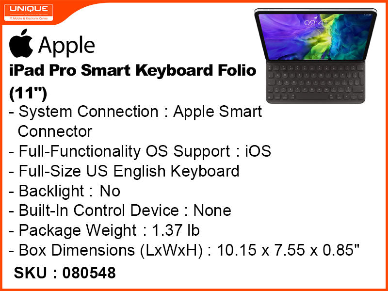 Apple iPad Pro 11" Smart Folio Keyboard